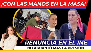 ¡LOS CACHARON CON LAS MANOS EN LA MASA TADDEI ANUNCIA RENUNCIA EN EL INE CLAUDIA ¡SE ACABÓ [upl. by Ettenot]