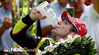 Simon Pagenaud analyzes final laps of Indianapolis 500 victory  Indy 500  Motorsports on NBC [upl. by Novehc]