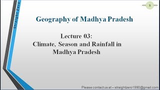 Mission MPPSC  L03 MP Geography lecture on climate season and rainfall in MP [upl. by Ursala]