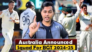 Australia announced squad for BorderGavaskar Trophy against India 🇦🇺🏆 [upl. by Asirem660]