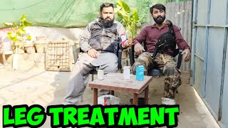 Aseel Chick Treatment  Leg Treatment [upl. by Enirac]