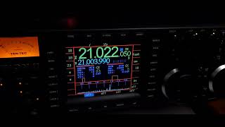 Yaesu FT 101 MP vs Ten Tec Orion 2 vs ICOM IC 7300 on week signal [upl. by Hobie]