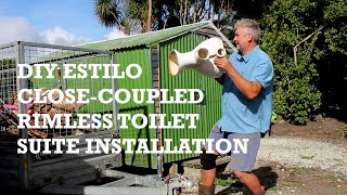 DIY Estilo CloseCoupled Rimless Toilet Suite Installation [upl. by Kori]