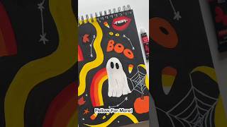 Easy Halloween Painting Idea halloween shorts [upl. by Douty61]