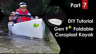 Tutorial 7 DIY Gen 9 Foldable Coroplast Kayak [upl. by Haggar]