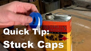 Quick Tip Prevent Caps amp Lids from Sticking to Finish Containers [upl. by Capps]