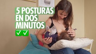 Mejores posiciones para amamantar ✅ 5 posturas para dar el pecho [upl. by Dorison]