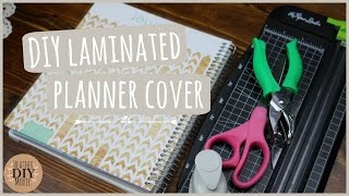 DIY Laminated Planner Cover SCOTCH Thermal Laminator [upl. by Udele]