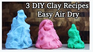 DIY Air Dry Clay Recipes FAST and EASY [upl. by Tav]