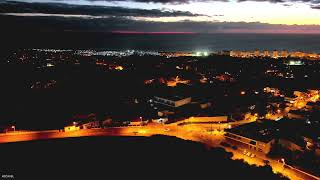 Agora as Imagens do Cartão em 4K30Fps Drone Autel Evo Lite Plus à Noite na Caparica Rio Tejo [upl. by Llecrup]