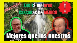 Españoles reaccionan a Las 12 cascadas de Mexico  Impresionantes [upl. by Ielerol206]