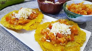 PATACONES COLOMBIANOS con sabor a ajo y hogao recetas fáciles y rápidas [upl. by Barbara-Anne]