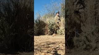 Kid nails a quail with the Tim Wells blowgun [upl. by Yroger232]