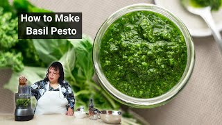 How to Make Basil Pesto 🍃🍃 [upl. by Lamarre]