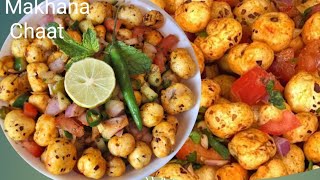 Makhana Chaat Recipe  Healthy Roasted Makhana Chaat for weight loss [upl. by Tedie]