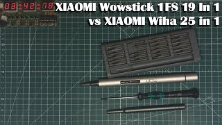 XIAOMI Wowstick 1FS 19 In 1 Electric Screw Driver vs XIAOMI Wiha 25 in 1 [upl. by Luar]