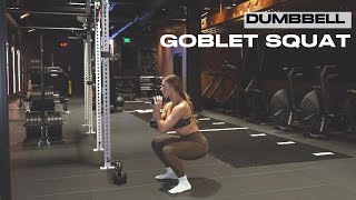 Dumbell Goblet Squat [upl. by Nylsirhc]