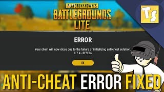 How to FIX AntiCheat Client Error in PUBG PC Lite 🔥🔥 [upl. by Kadner57]