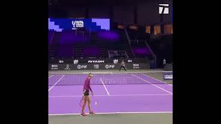 Aryna Sabalenka Practice With Elena Rybakina in Riyadh WTA Finals 2024 [upl. by Hgalehs]