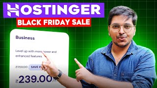 Hostinger BUSINESS Hosting Plan At ₹239 Per Month 🔥 Hostinger BLACK FRIDAY 2024 Sale In Hindi [upl. by Krever]