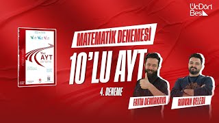 345 YAYINCILIK 10LU AYT MATEMATİK DENEMESİ  4 DENEME [upl. by Rebliw]