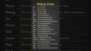 HelpingAuxiliary Verbs List and Example Verbs Sentences Am Is Are Can Have Has Auxiliary Verbs [upl. by Aierb]