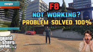 Menyoo Trainer F8 Button Not Working in GTA5 l F8 Problem solved 100 2 [upl. by Vivl]