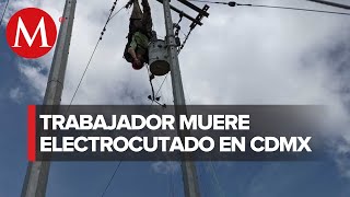 Hombre muere electrocutado en alcaldía Iztacalco trataba de pintar una barda [upl. by Spalding]