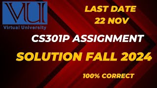 cs301p assignment 2 2024cs301p assignment 2 fall 2024cs301 assignment 2 solution 2024 [upl. by Neelhtakyram]