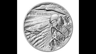 US Mint Quietly Adds US Air Force 1 Oz Silver Medal To The Product Schedule amp Peek  Tomorrows Show [upl. by Yelyah279]