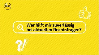 Aktuelle Rechtsfragen Der ARAG Rechtsschutz hilft [upl. by Hamil]