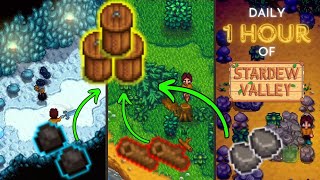 I Played 1 Hour of Stardew Valley Mobile Everyday Day 8 quotCoal Farming for Preserves Jarsquot [upl. by Eilhsa]