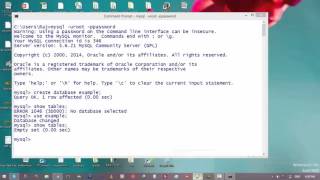 8 Creating Table and Inserting Data into table in MySql  Command Prompt and MySql Tutorial [upl. by Olympias]