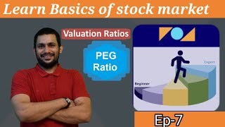 PEG ratio  Basics of stock market  Ep7  All About valuation ratios Beginners to expert series [upl. by Meingolda]