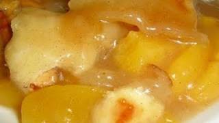 Rosies Peach Cobbler  I Heart Recipes [upl. by Neillij894]