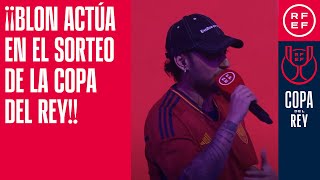 ¡¡Blon actúa en el sorteo de la Copa del Rey El freestyler improvisa en directo con ocho palabras [upl. by Nueormahc508]