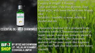 Pure Essential Oil  Wild Chamomile Essential Oil Malaysia [upl. by Dido]