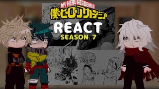 🇷🇺🇬🇧  MHA react to season 7  Manga Spoilers [upl. by Lang]