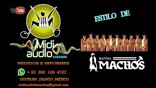 KARAOKE BANDA MACHOS  FRACASE karaokesmidiaudiostudio [upl. by Renata799]