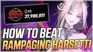 HOW TO BEAT HALL OF TRIALS RAMPAGING HARSETTI  Epic Seven [upl. by Ruth]