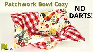 How to Make Patchwork Bowl Cozies  Easy DIY gift idea or Sew to Sell [upl. by Einnaffit]