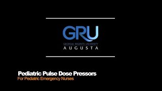 Pediatric Pulse Dose Pressor Administration [upl. by Ahsaei751]