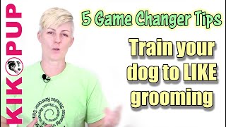 5 TIPS for training your dog to like GROOMING and NAIL TRIMMING [upl. by Nicolis]