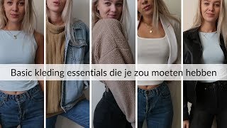 Basic herfst kleding essentials die jij in je kledingkast MOET hebben [upl. by Anitsrik28]