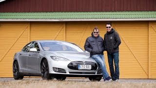 Markku Alén amp Tesla Model S P85D – Osa 1 Teknavi 2015 [upl. by Zehcnas]