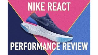 NIKE EPIC REACT FLYKNIT PERFORMANCE RUNNING REVIEW [upl. by Morel]