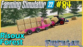 Lets Play FS22 Risoux Forest 84 Hesston Bale Loader [upl. by Ynes]