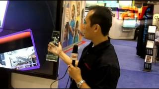 InfoComm 2012 PeerlessAV Talks About Its 3x3 Video Wall Cart [upl. by Ilario]