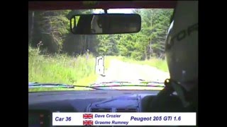 David Crozier in car SS2 Greystoke Stages Rally 2011 with crash [upl. by Eintruoc]