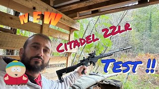 CITADEL 22 long rifle Ma nouvelle carabine  premiers tirs dans mon terrain [upl. by Weig]